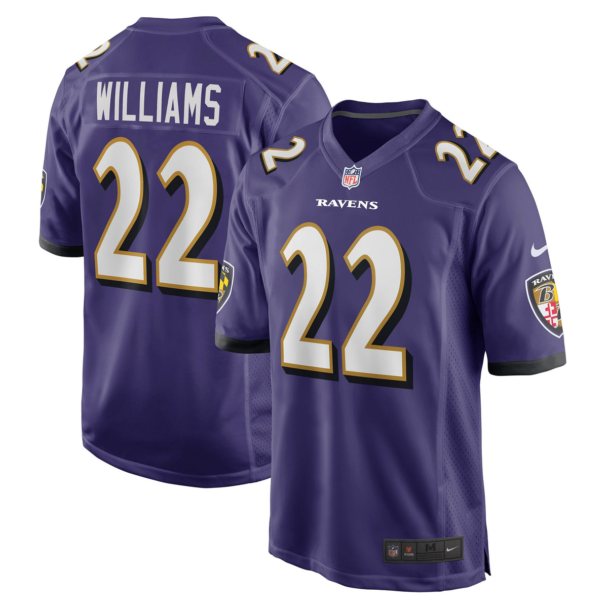 Damarion Williams Baltimore Ravens Nike Player Game Jersey Purple