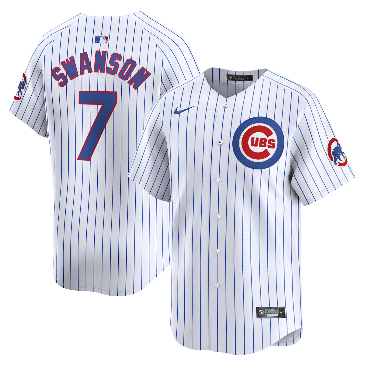 Dansby Swanson Chicago Cubs Nike Home Limited Player Jersey White