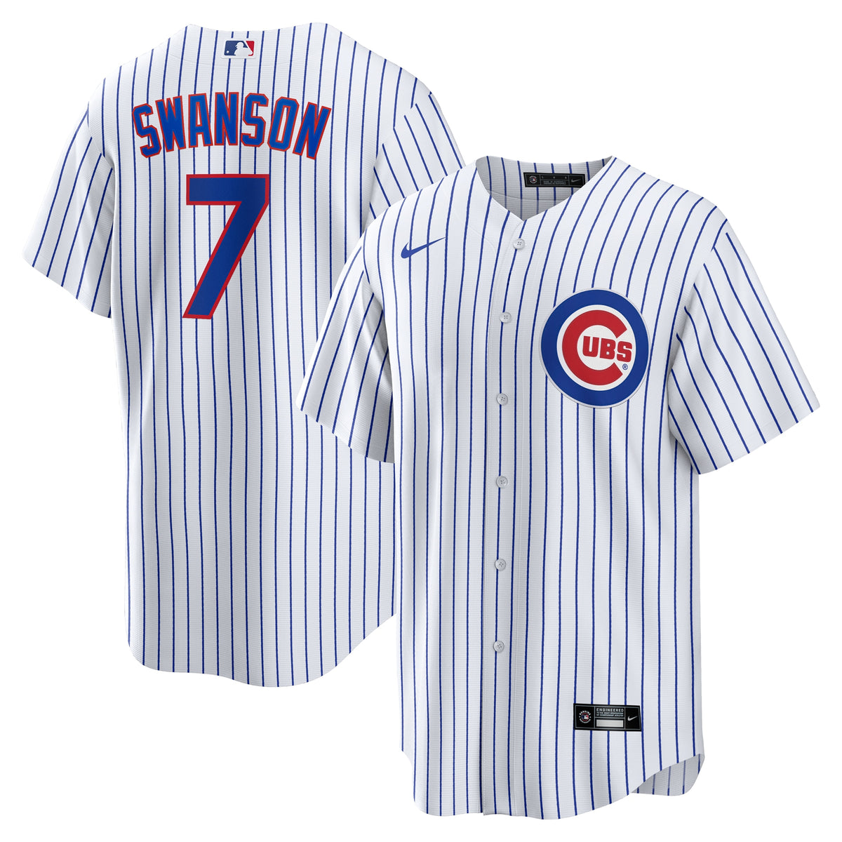 Dansby Swanson Chicago Cubs Nike Replica Player Jersey White