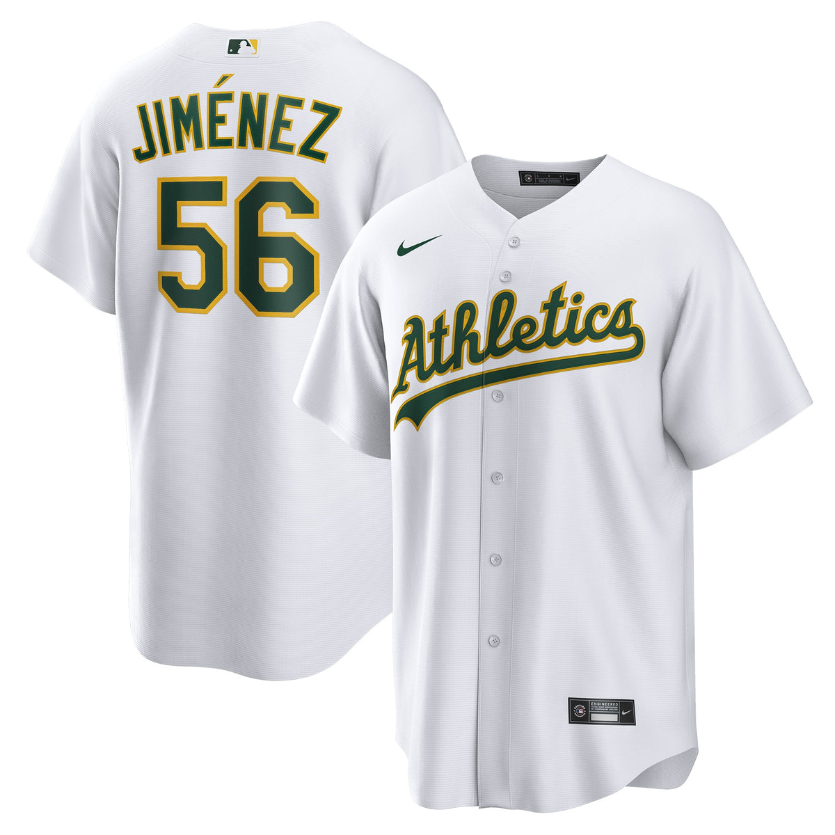 Dany Jimí©nez Oakland Athletics Nike Home Replica Player Jersey White