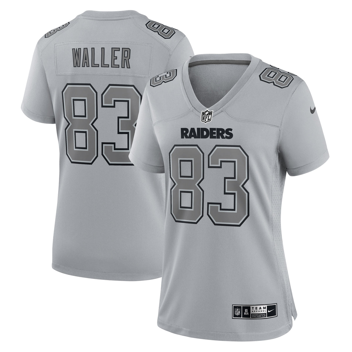 Darren Waller Las Vegas Raiders Nike Women's Atmosphere Fashion Game Jersey Gray