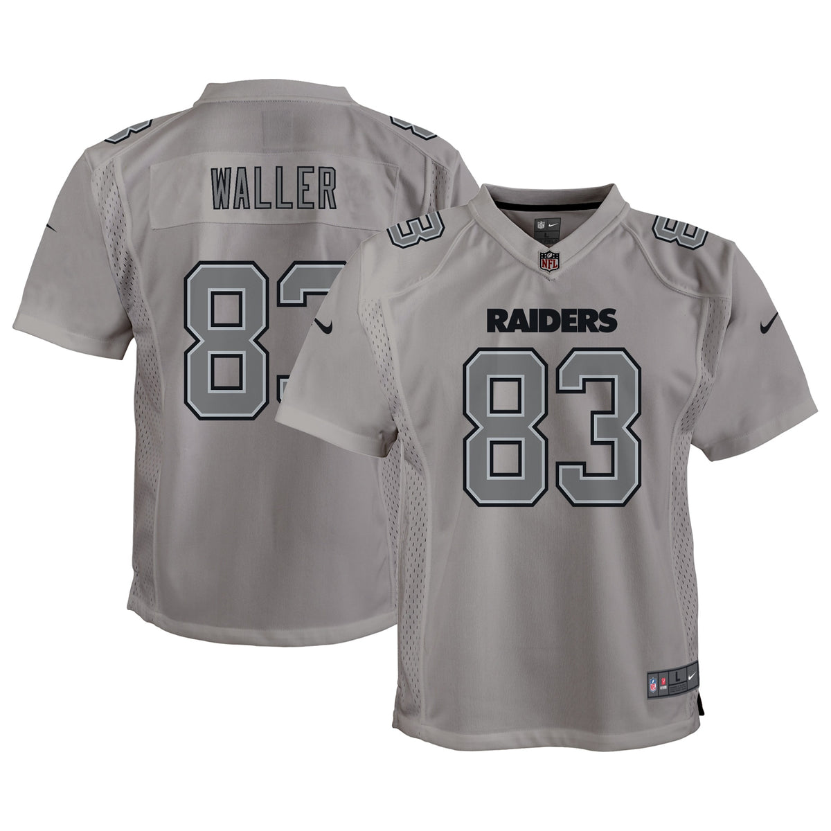 Darren Waller Las Vegas Raiders Nike Youth Atmosphere Game Jersey Gray