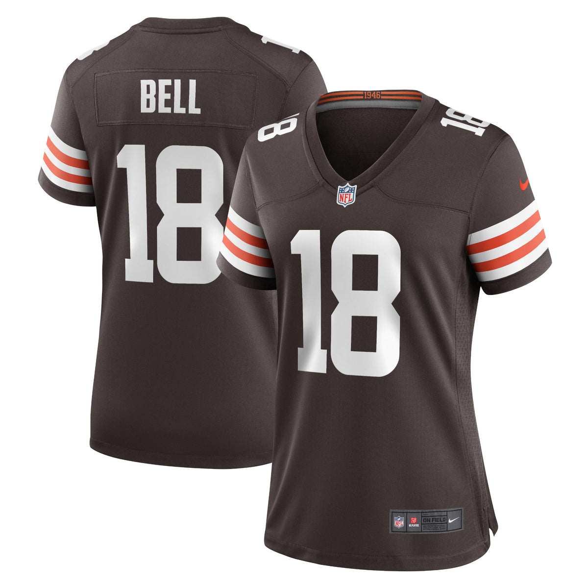 David Bell Cleveland Browns Nike Women's Game Jersey Brown