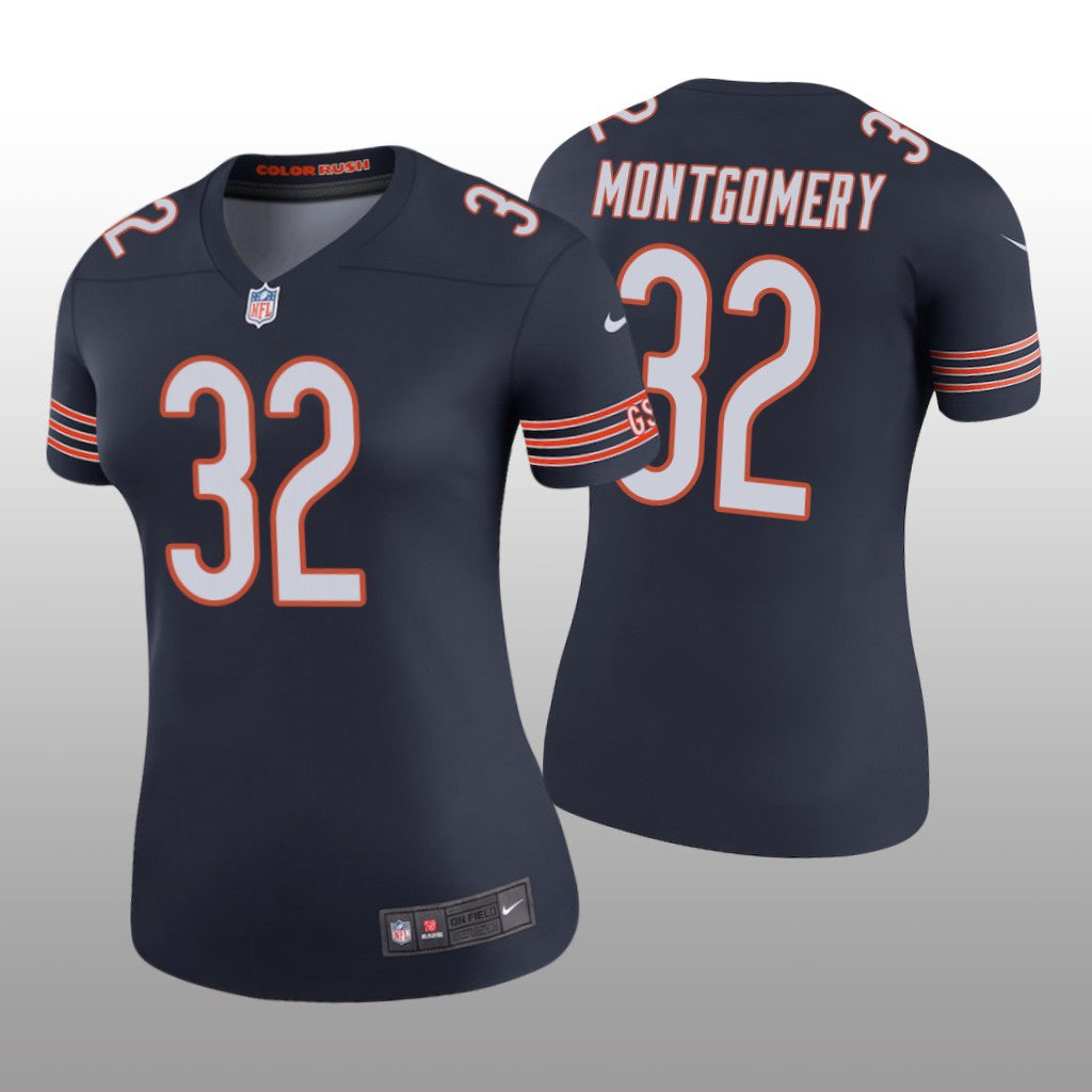 David Montgomery Chicago Bears Navy Draft Color Rush Legend Jersey