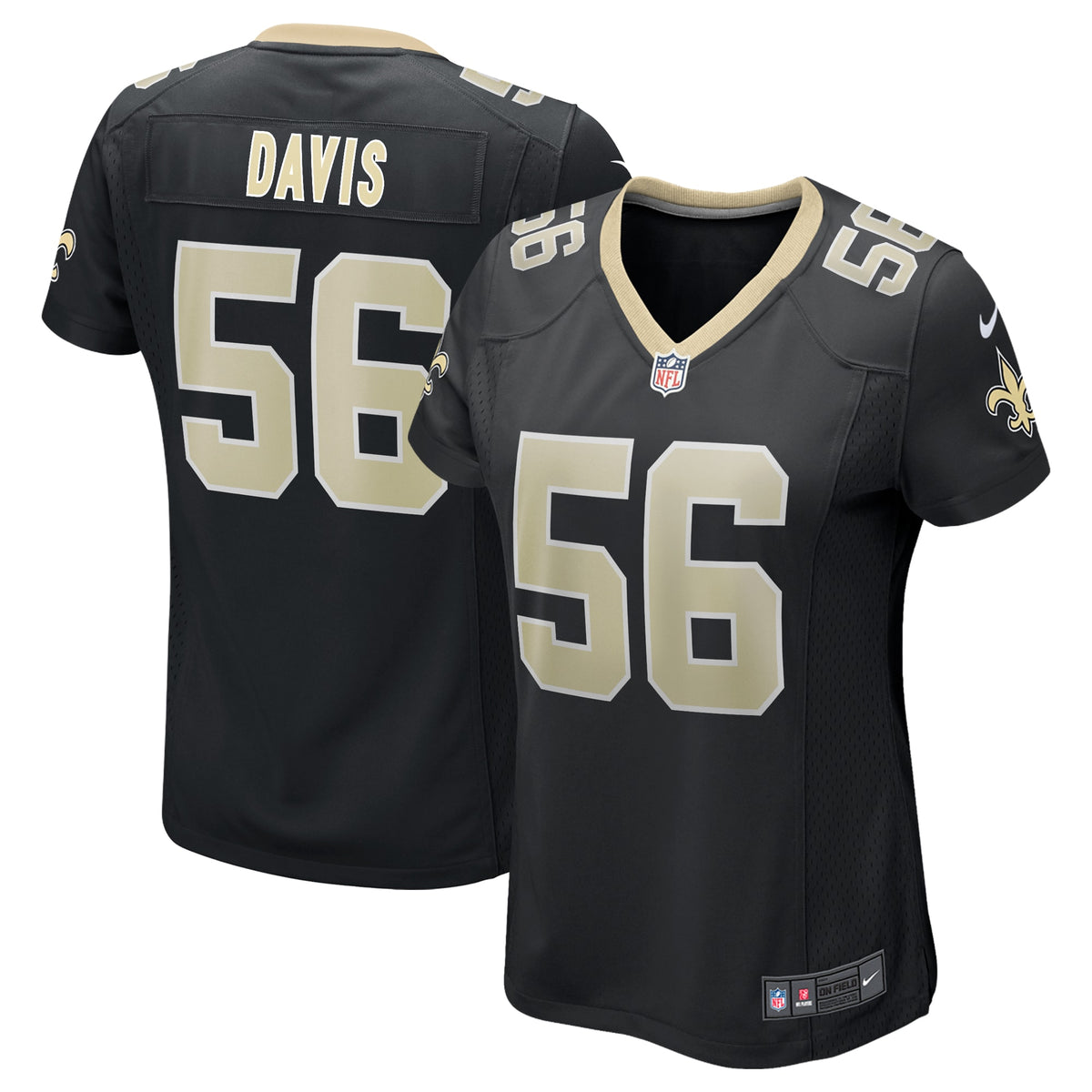 Demario Davis New Orleans Saints Nike Women's Game Jersey Black