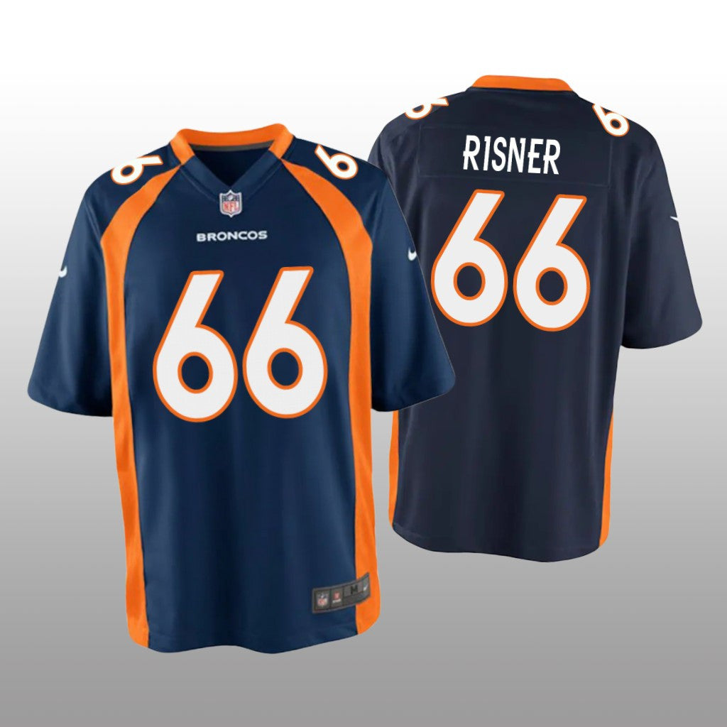 Denver Broncos Dalton Risner Navy Jersey Game Youth