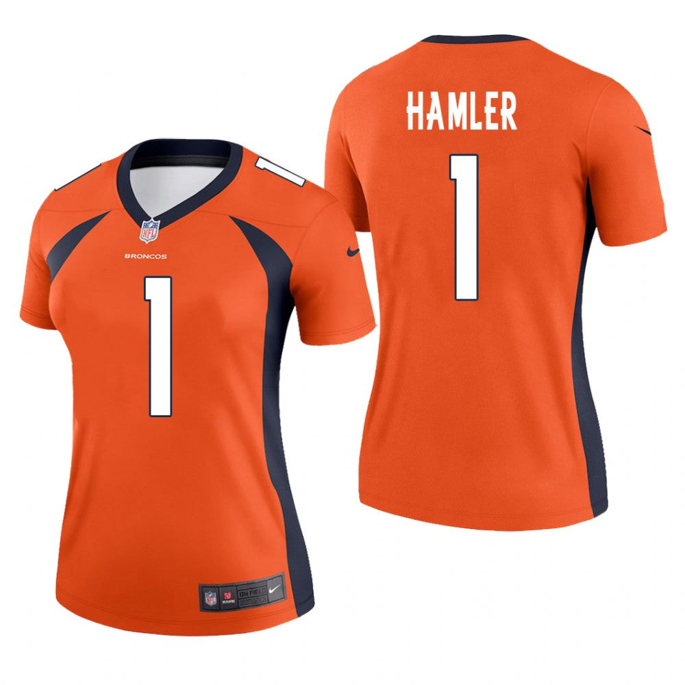 Denver Broncos K.J. Hamler Orange Jersey Legend Women's