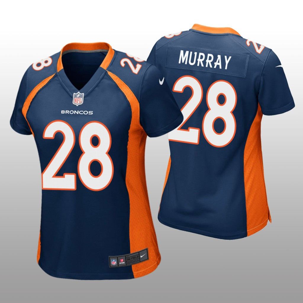 Denver Broncos Latavius Murray Navy Jersey Game Women's