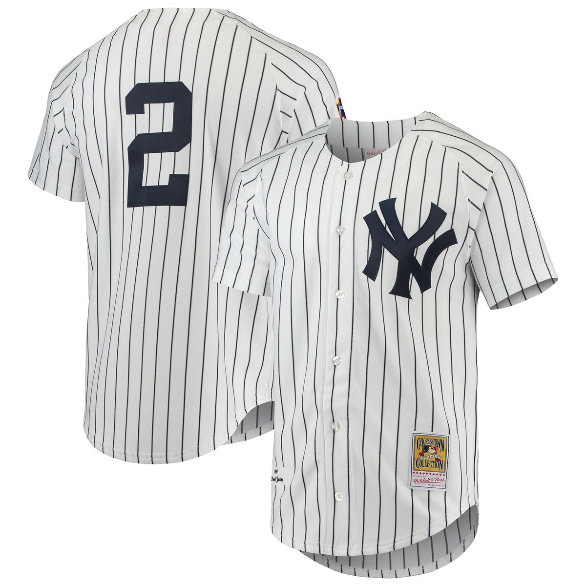 Derek Jeter New York Yankees Mitchell Ness 1997 Cooperstown Collection Authentic Jersey White