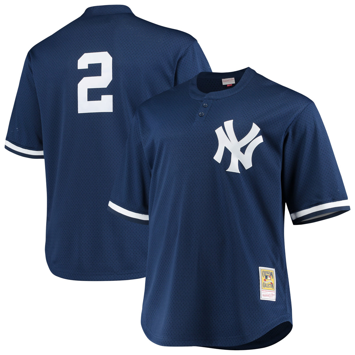 Derek Jeter New York Yankees Mitchell Ness Big Tall Batting Practice Replica Player Jersey Navy