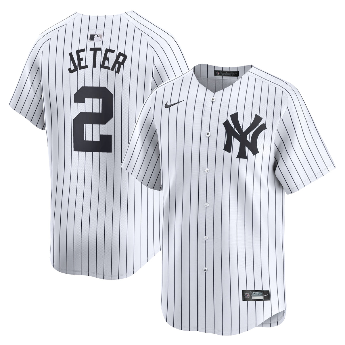 Derek Jeter New York Yankees Nike Home Limited Player Jersey White