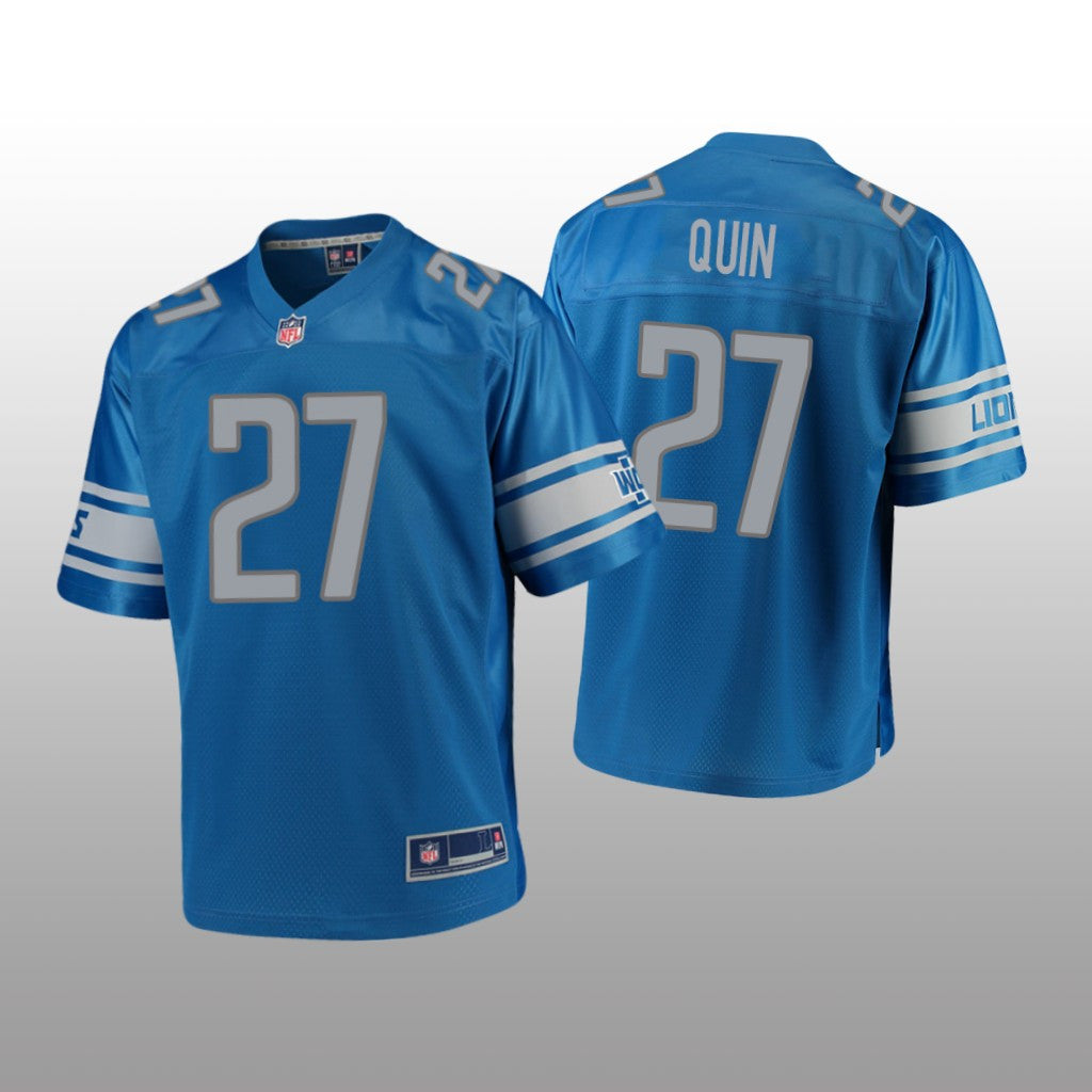 Detroit Lions #27 Blue Glover Quin Pro Line Jersey Youth
