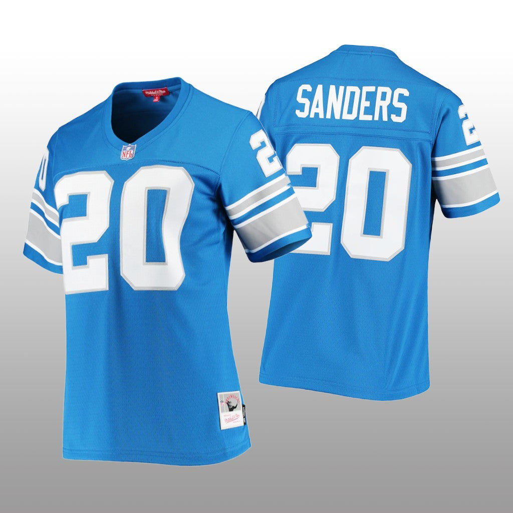Detroit Lions Barry Sanders Blue Jersey Legacy Women's