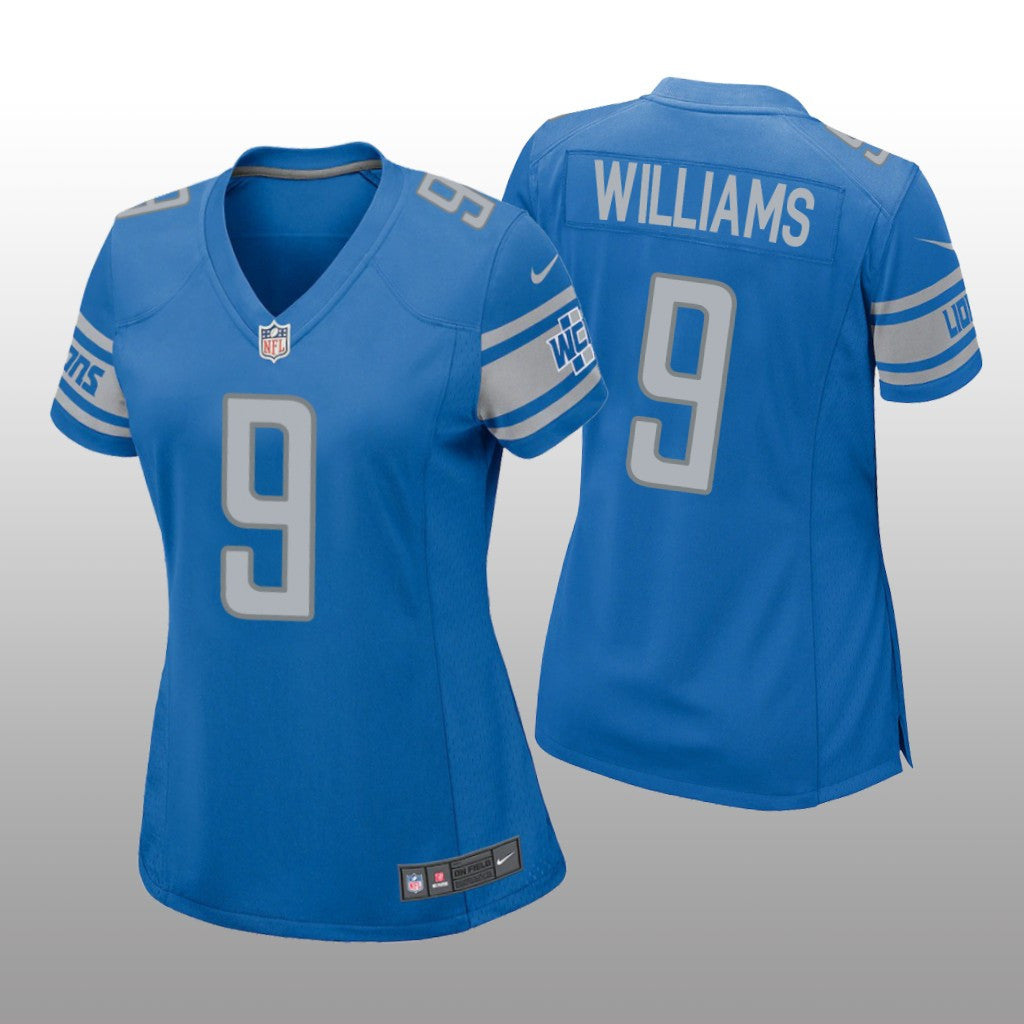 Detroit Lions Jameson Williams Blue Jersey Game Women's