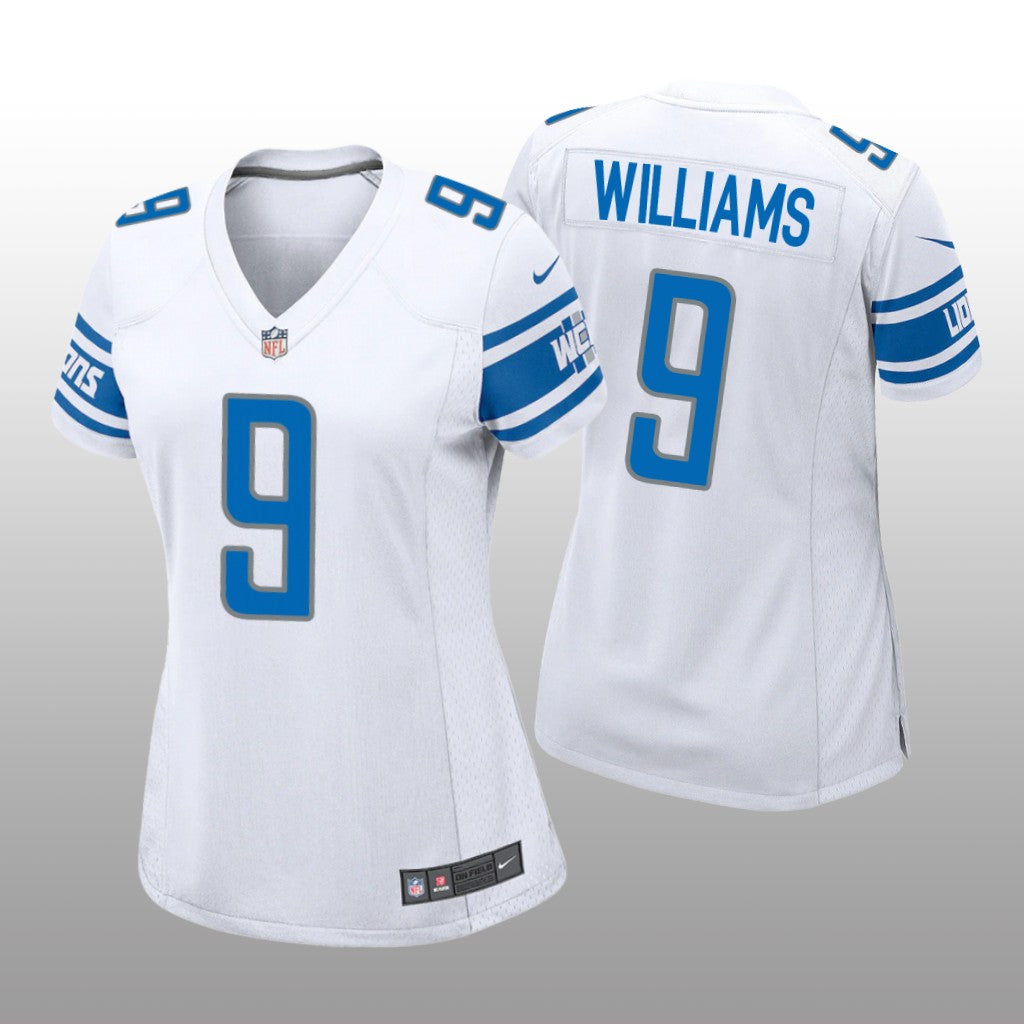Detroit Lions Jameson Williams White Jersey Game Women's