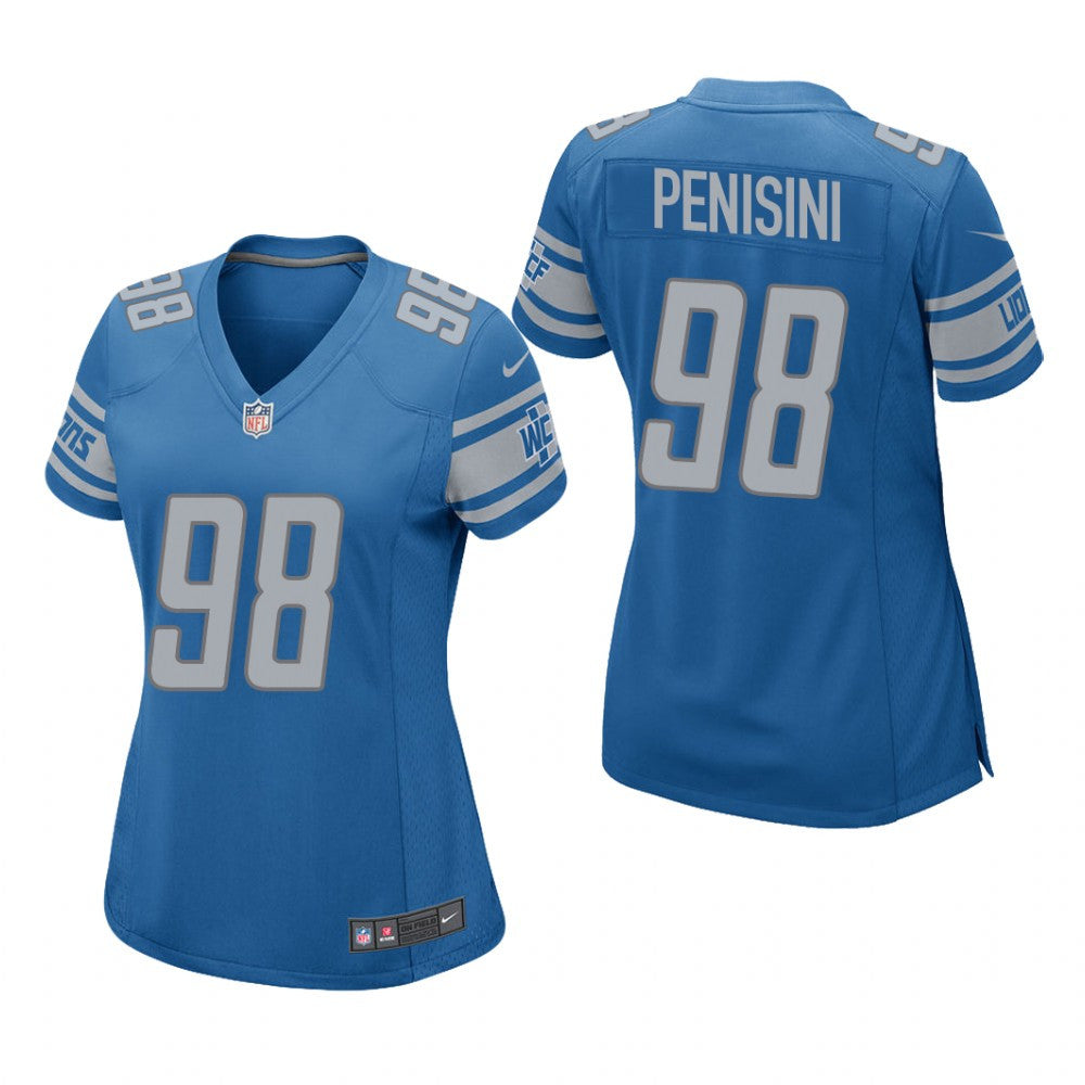 Detroit Lions John Penisini Blue Jersey Game Women's