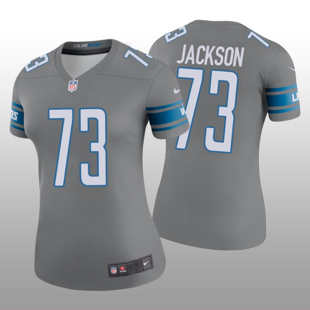 Detroit Lions Jonah Jackson Steel Jersey Color Rush Legend Women's
