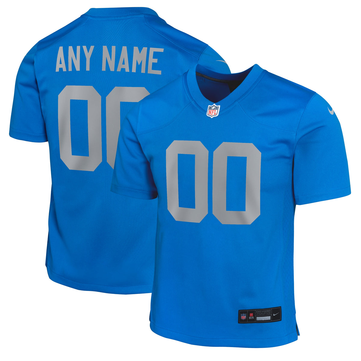 Detroit Lions Nike Youth Alternate Custom Game Jersey Blue