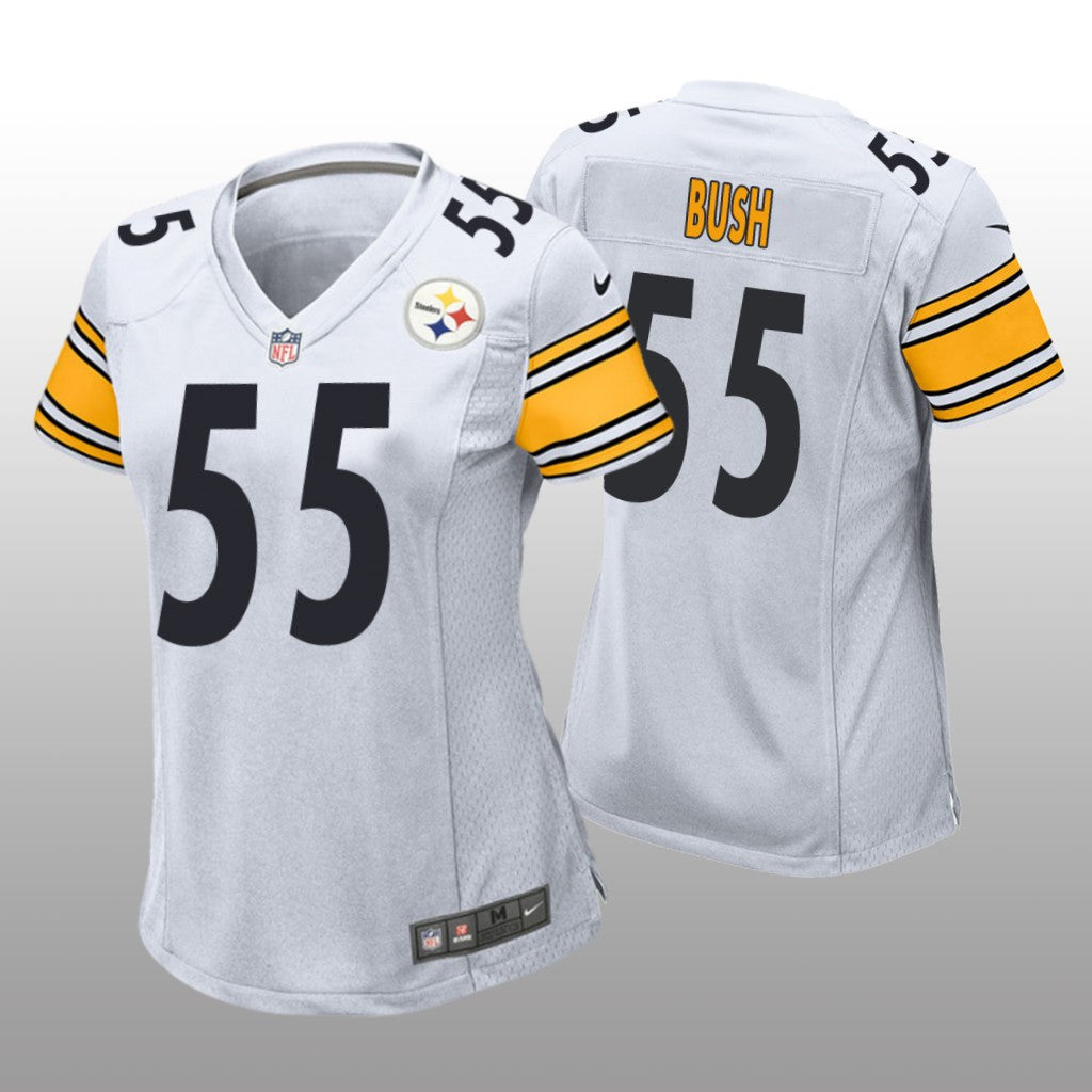 Devin Bush Pittsburgh Steelers White Draft Game Jersey