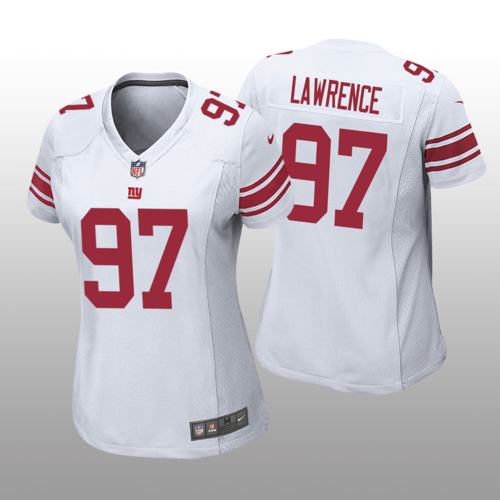 Dexter Lawrence New York Giants White Draft Game Jersey