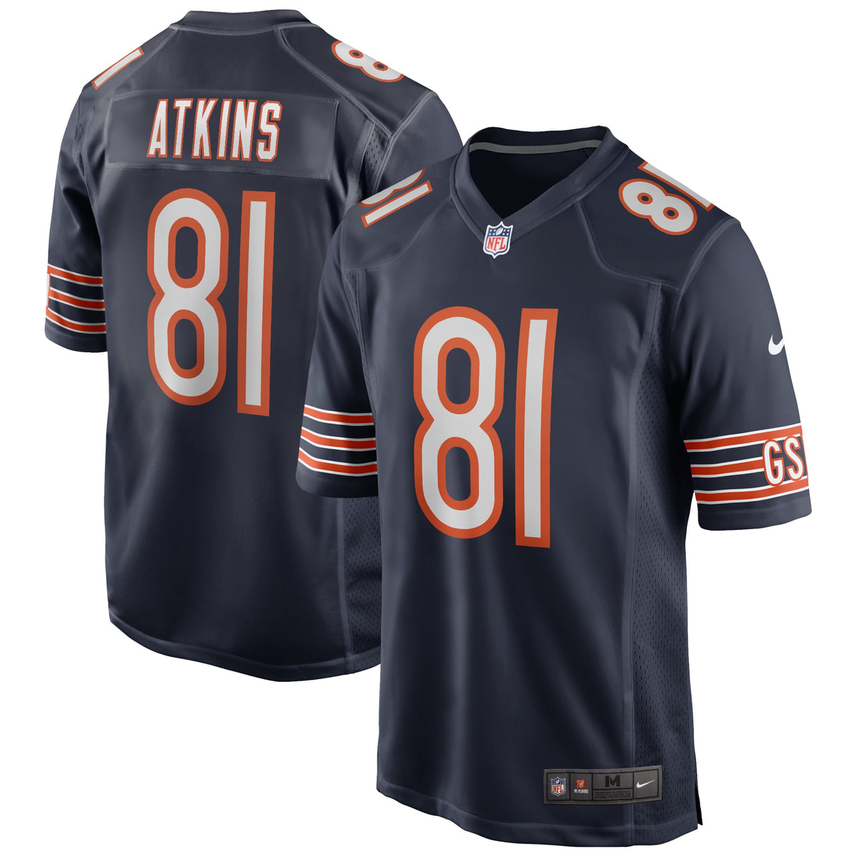 Doug Atkins Chicago Bears Nike Game Retired Player Jersey Navy