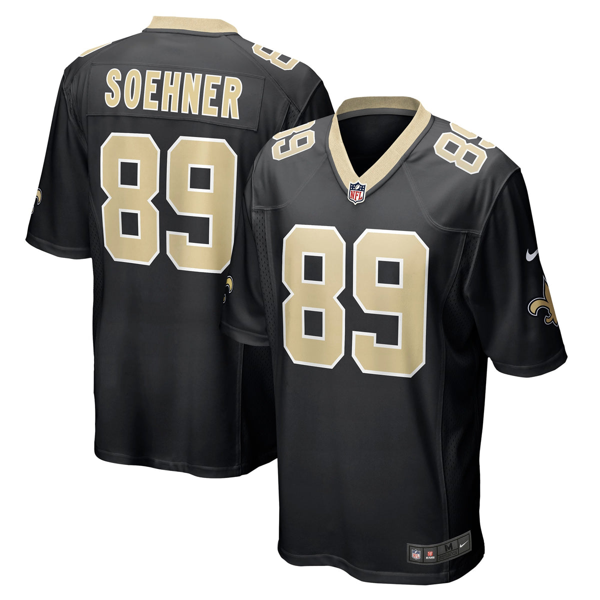 Dylan Soehner New Orleans Saints Nike Game Jersey Black