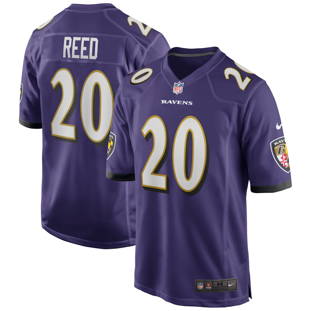 Ed Reed Baltimore Ravens Nike Game Retired Player Jersey Purple