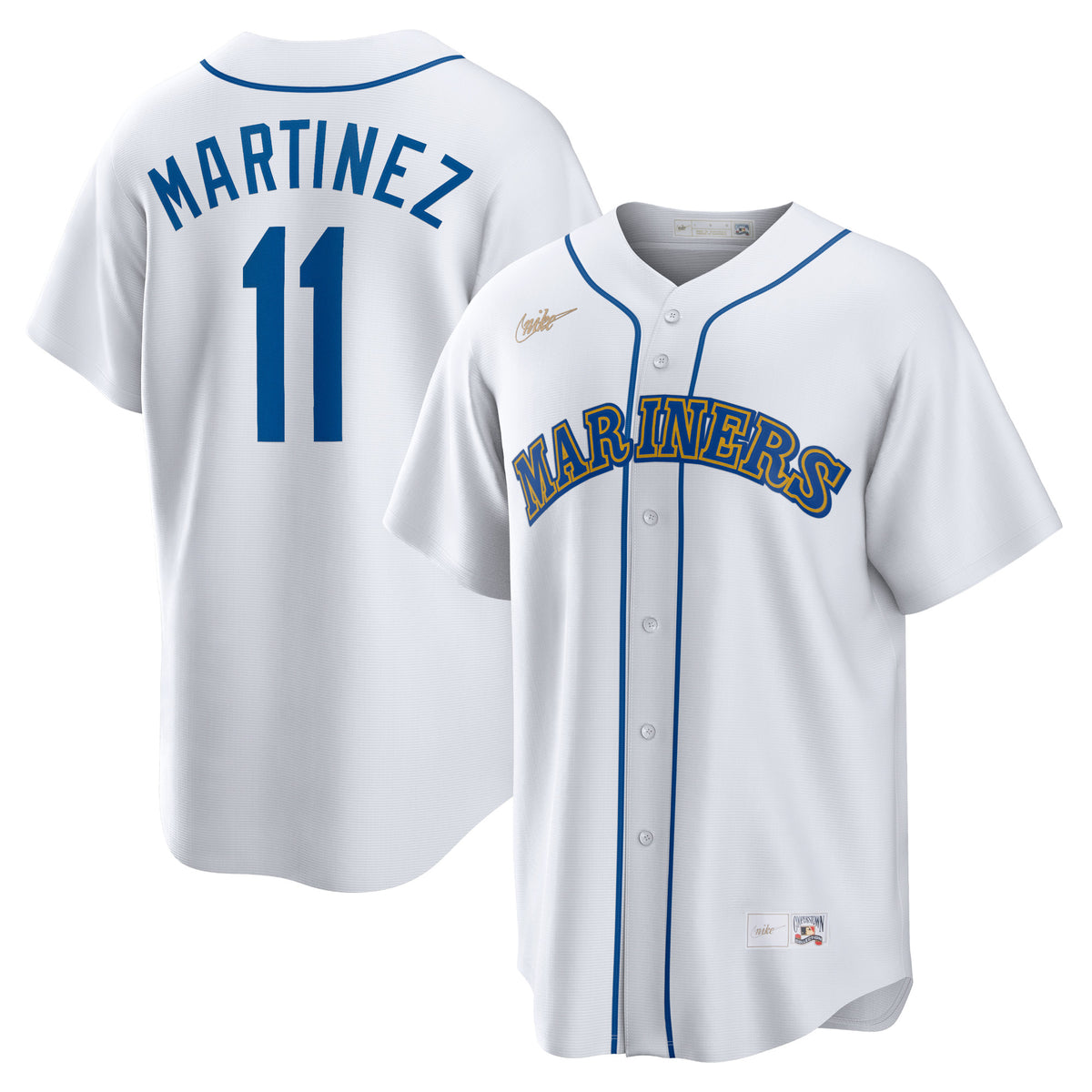 Edgar Martinez Seattle Mariners Nike Home Cooperstown Collection Replica Player Jersey White