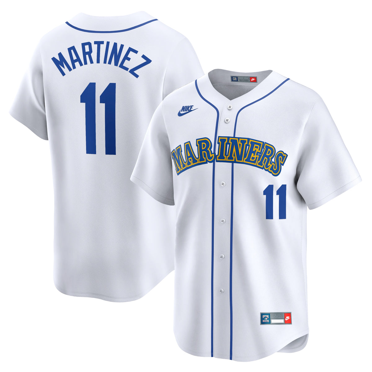Edgar Martinez Seattle Mariners Nike Throwback Cooperstown Limited Jersey White