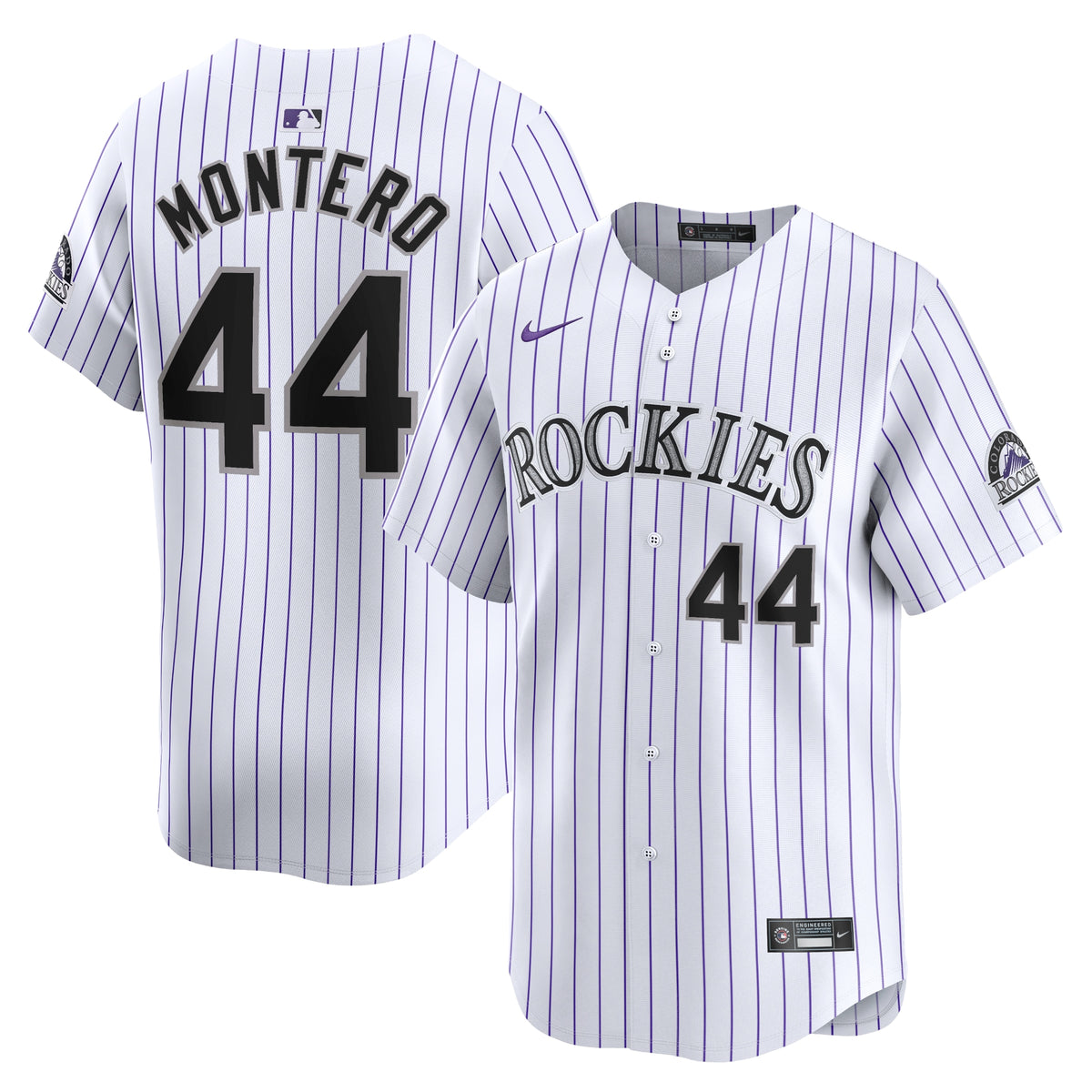 Elehuris Montero Colorado Rockies Nike Home Limited Player Jersey White