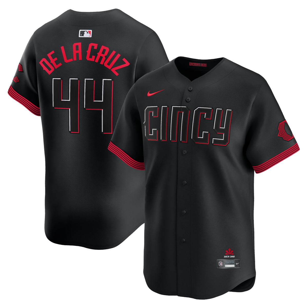 Elly De La Cruz Cincinnati Reds Nike City Connect Limited Player Jersey Black