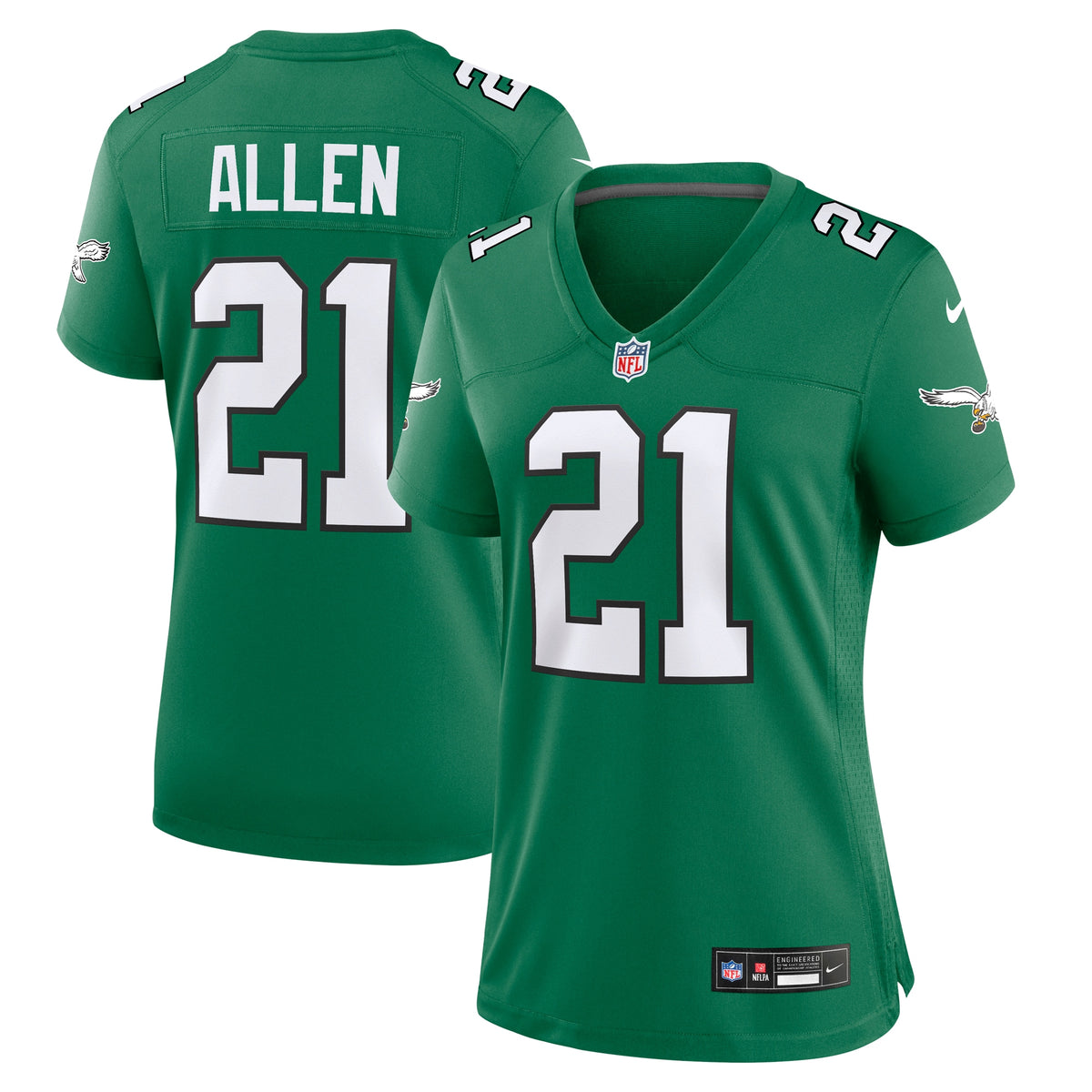 Eric Allen Philadelphia Eagles Nike Women's Alternate Game Jersey Kelly Green