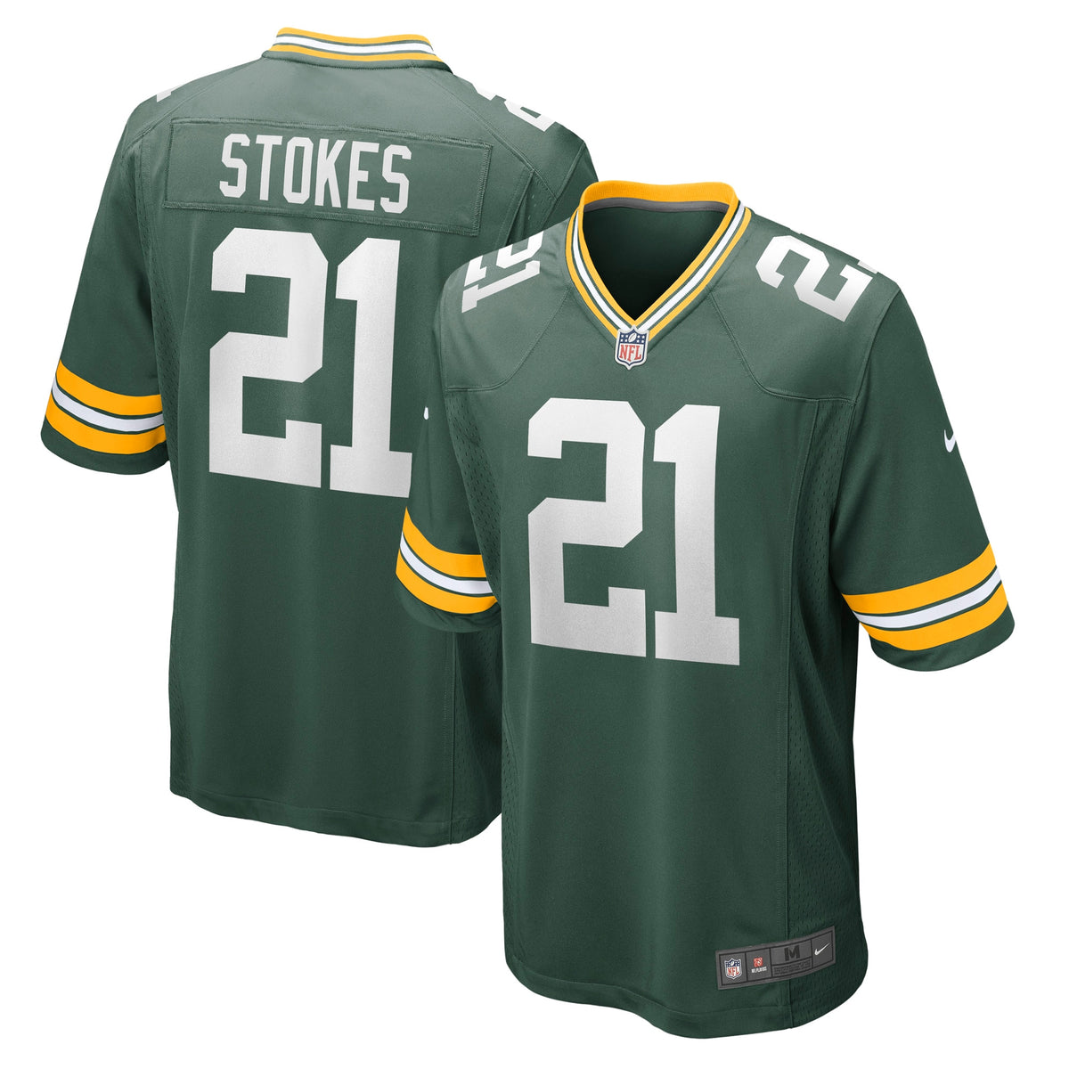 Eric Stokes Green Bay Packers Nike Player Game Jersey Green