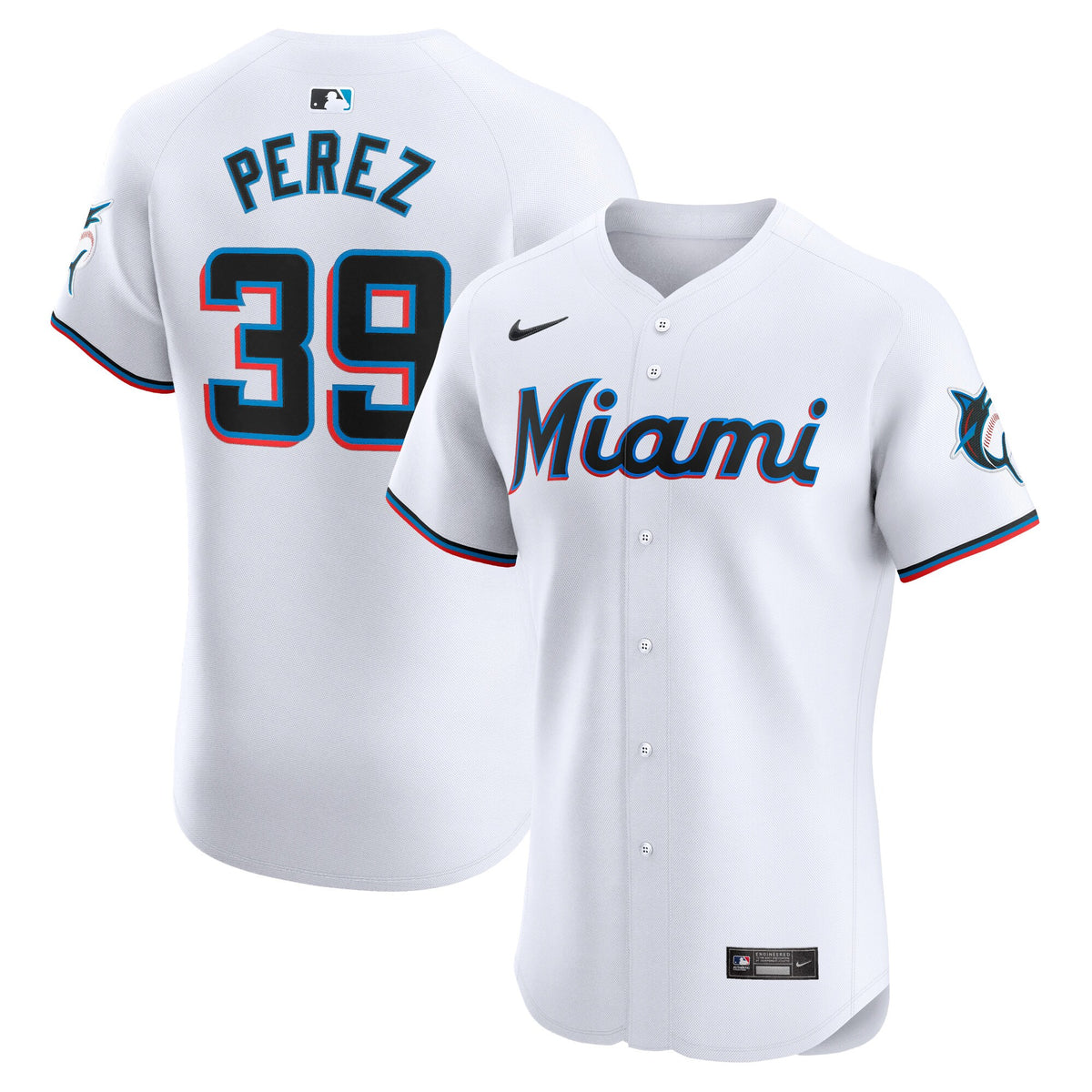 Eury Perez Miami Marlins Nike Home Elite Player Jersey White
