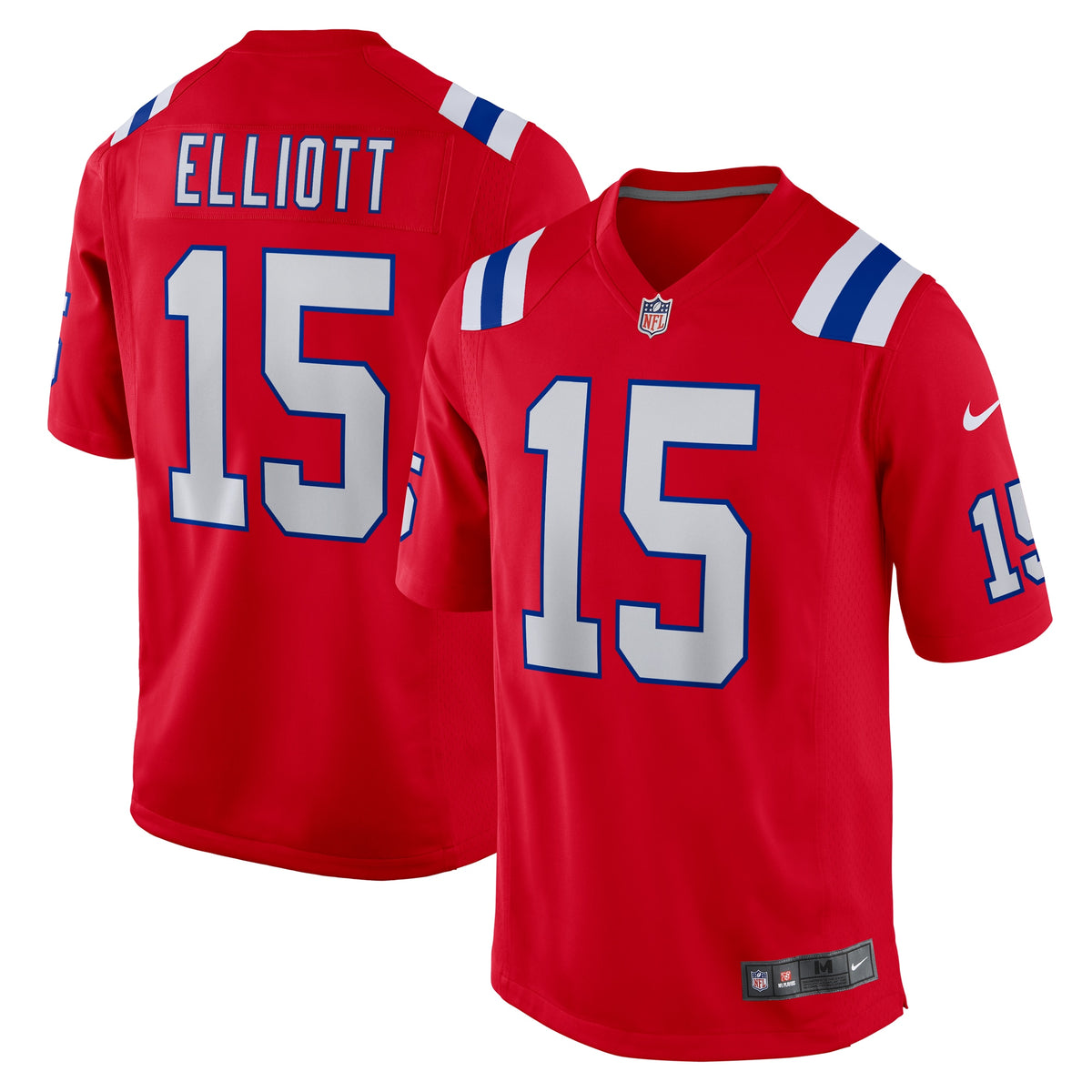 Ezekiel Elliott New England Patriots Nike Male Adult Alternate Game Player Jersey Red