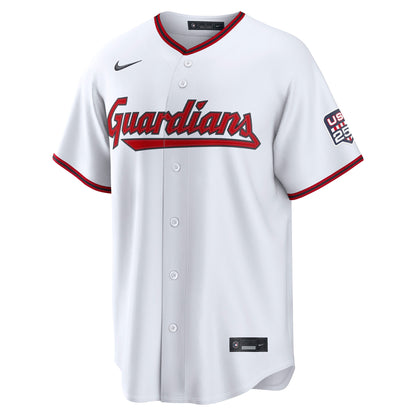 Fourth of July Men's Cleveland Guardians Josí© Ramí­rez Nike White USA 250 Stadium Jersey
