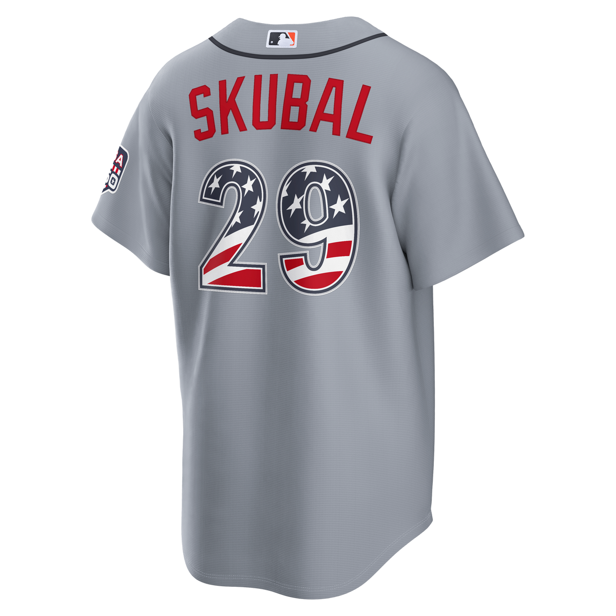 Fourth of July Men's Detroit Tigers Tarik Skubal Nike Gray USA 250 Stadium Jersey