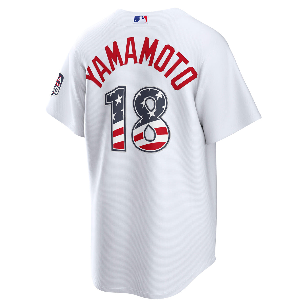 Fourth of July Men's Los Angeles Dodgers Yoshinobu Yamamoto Nike White USA 250 Stadium Jersey