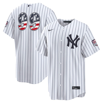 Fourth of July Men's New York Yankees Aaron Judge Nike White USA 250 Stadium Jersey