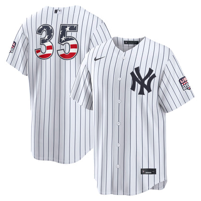Fourth of July Men's New York Yankees Cody Bellinger Nike White USA 250 Stadium Jersey