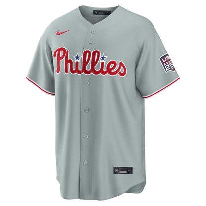 Fourth of July Men's Philadelphia Phillies Trea Turner Nike Gray USA 250 Stadium Jersey
