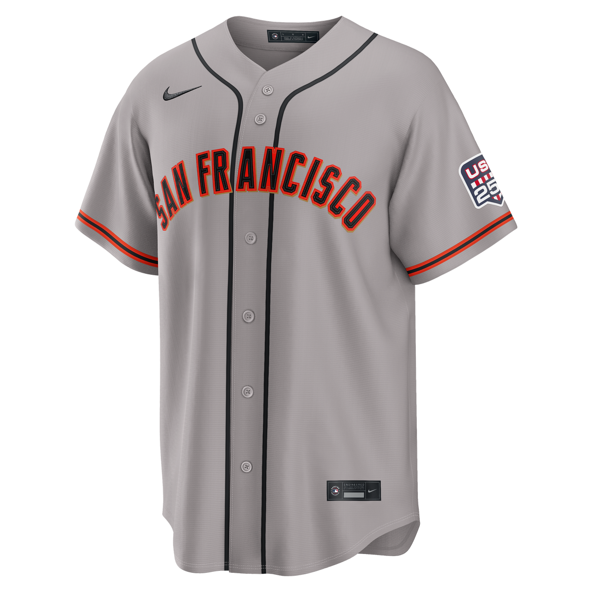Fourth of July Men's San Francisco Giants Jung Hoo Lee Nike Gray USA 250 Stadium Jersey