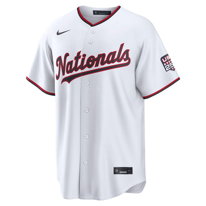 Fourth of July Men's Washington Nationals James Wood Nike White USA 250 Stadium Jersey