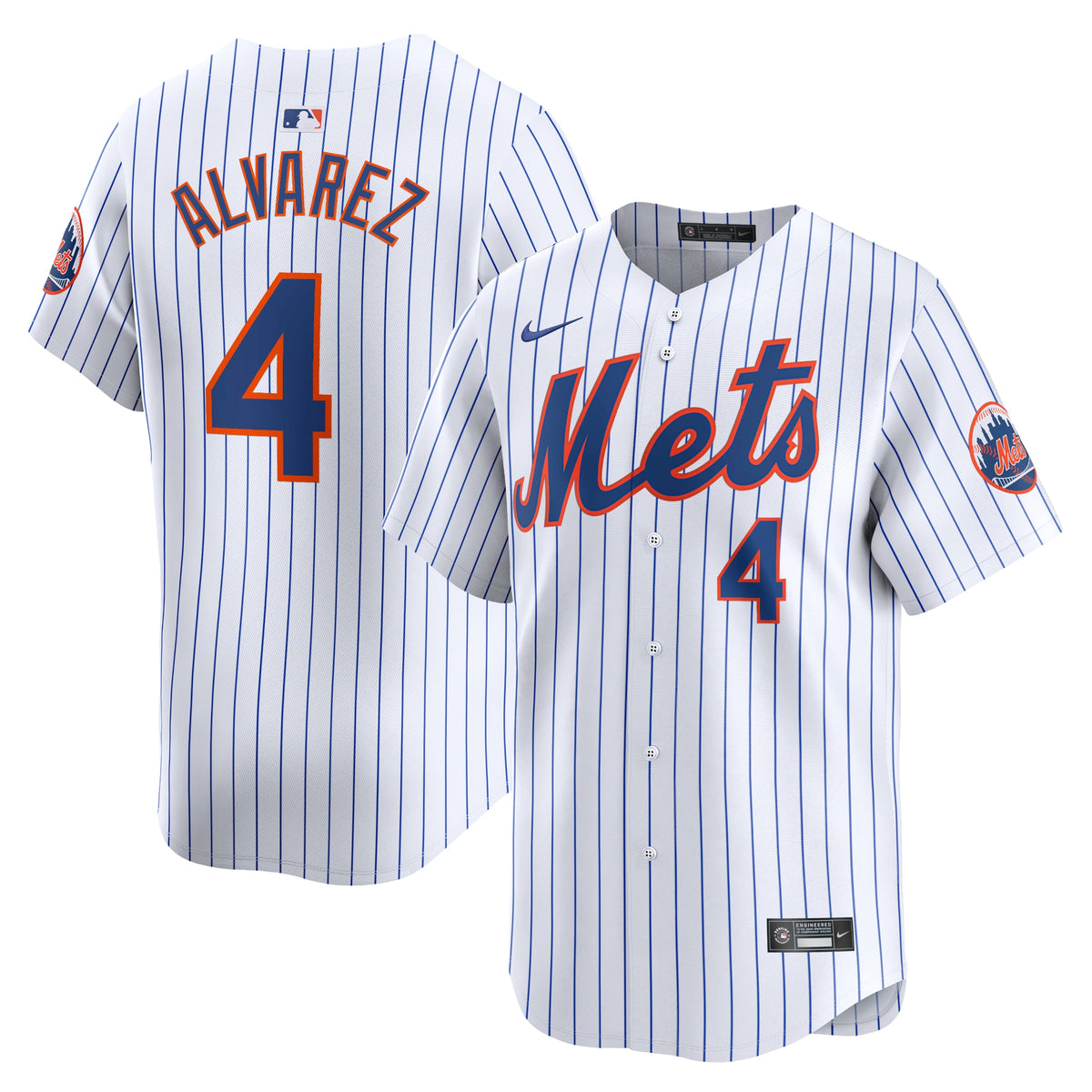 Francisco Alvarez New York Mets Nike Home Limited Player Jersey White
