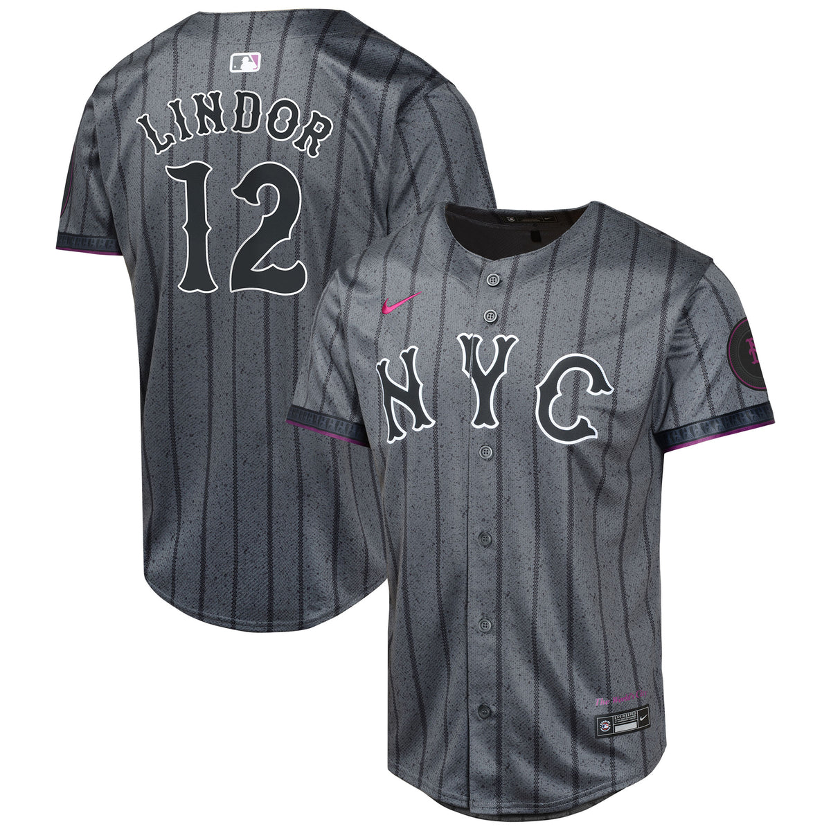 Francisco Lindor New York Mets Nike Youth 2024 City Connect Limited Player Jersey Graphite
