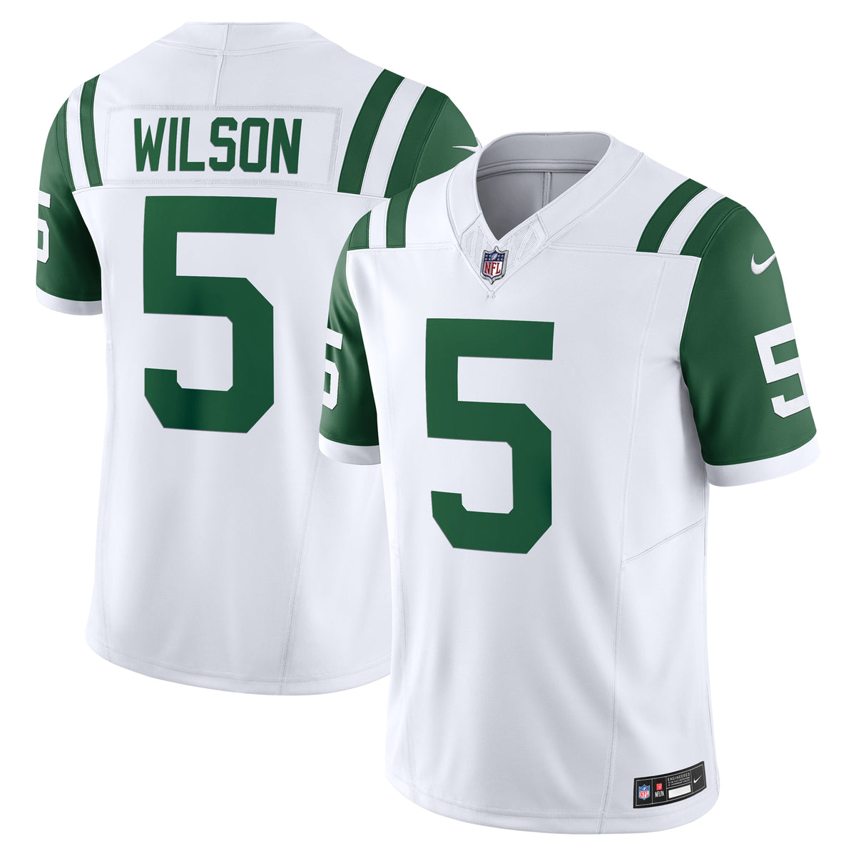Garrett Wilson New York Jets Nike Classic Alternate Vapor F.U.S.E. Limited Jersey White