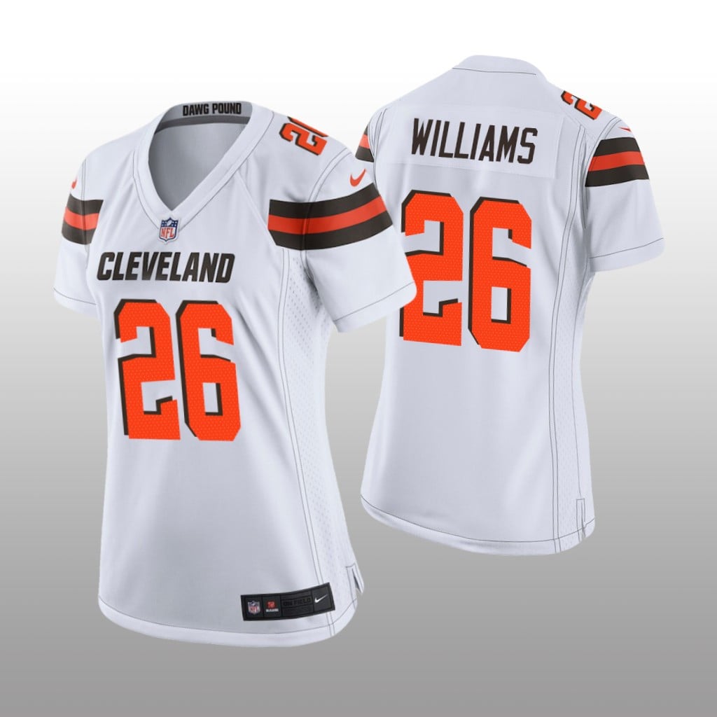Greedy Williams Cleveland Browns White Draft Game Jersey