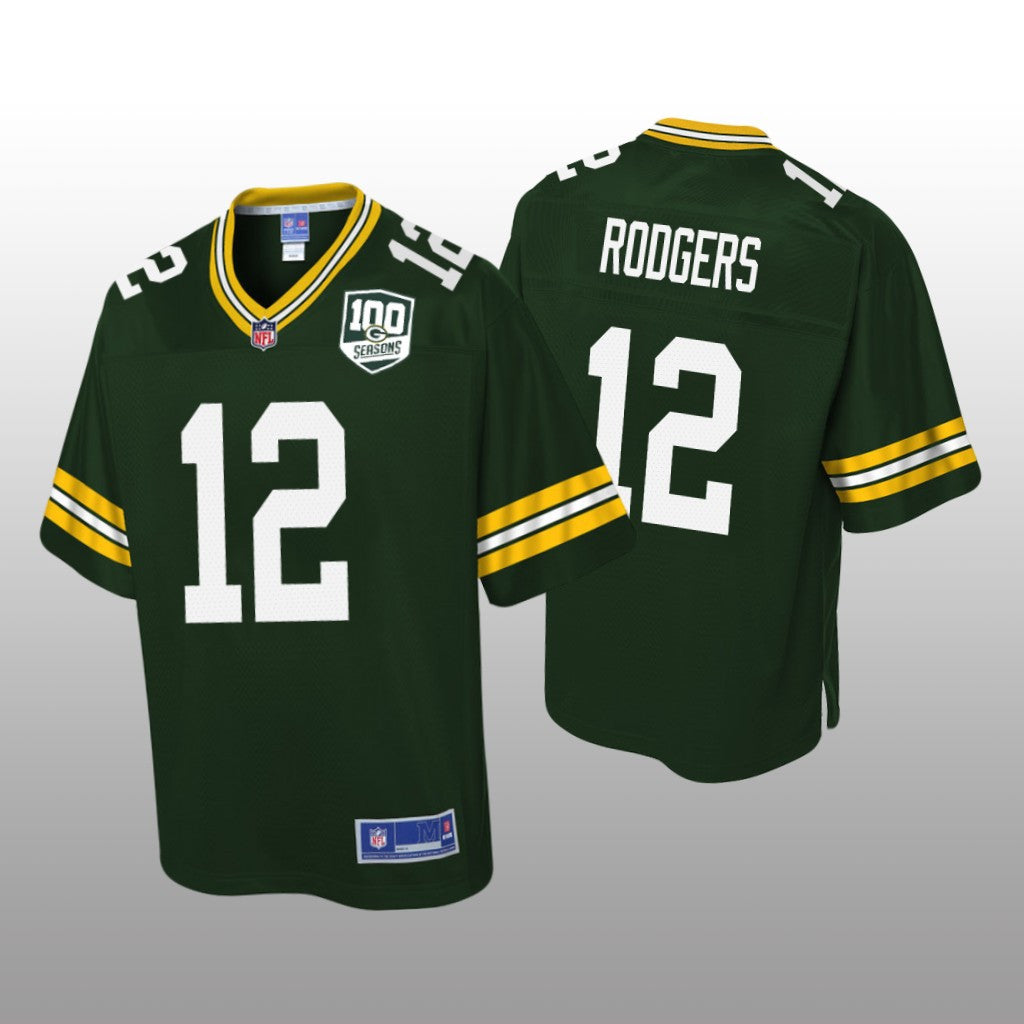 Green Bay Packers #12 Green Aaron Rodgers Pro Line Jersey Youth