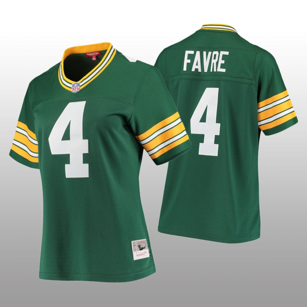 Green Bay Packers Brett Favre Green Jersey 1996 Legacy Women's