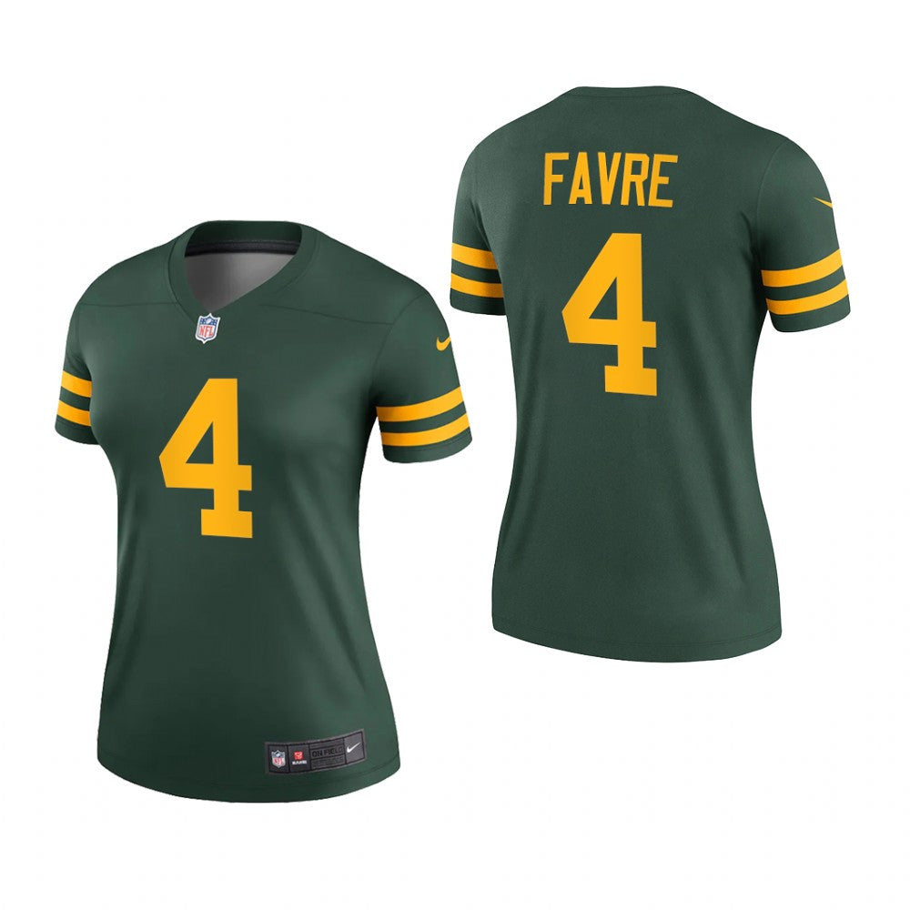 Green Bay Packers Brett Favre Green Jersey Alternate Legend Women's